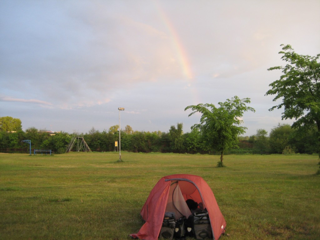 Tent & rainbow