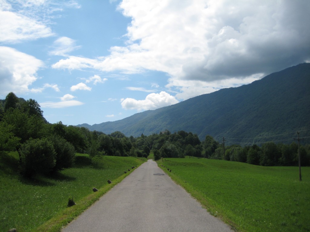 Nice road along Soča