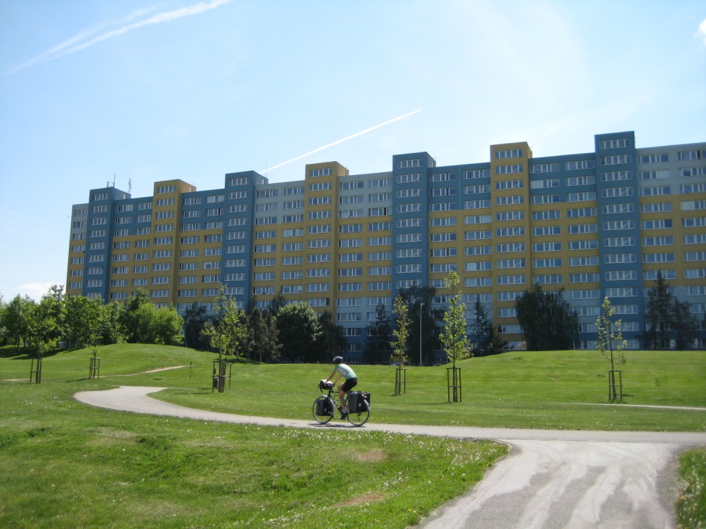 Apartment blocks in outer Prague