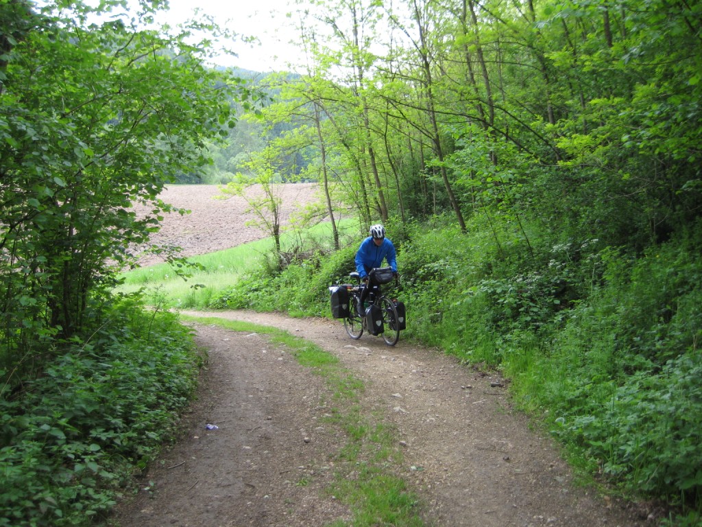 Little uphill on track