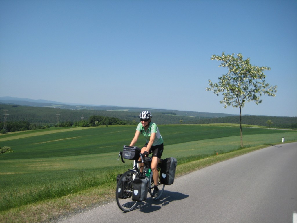 Vicki bike touring