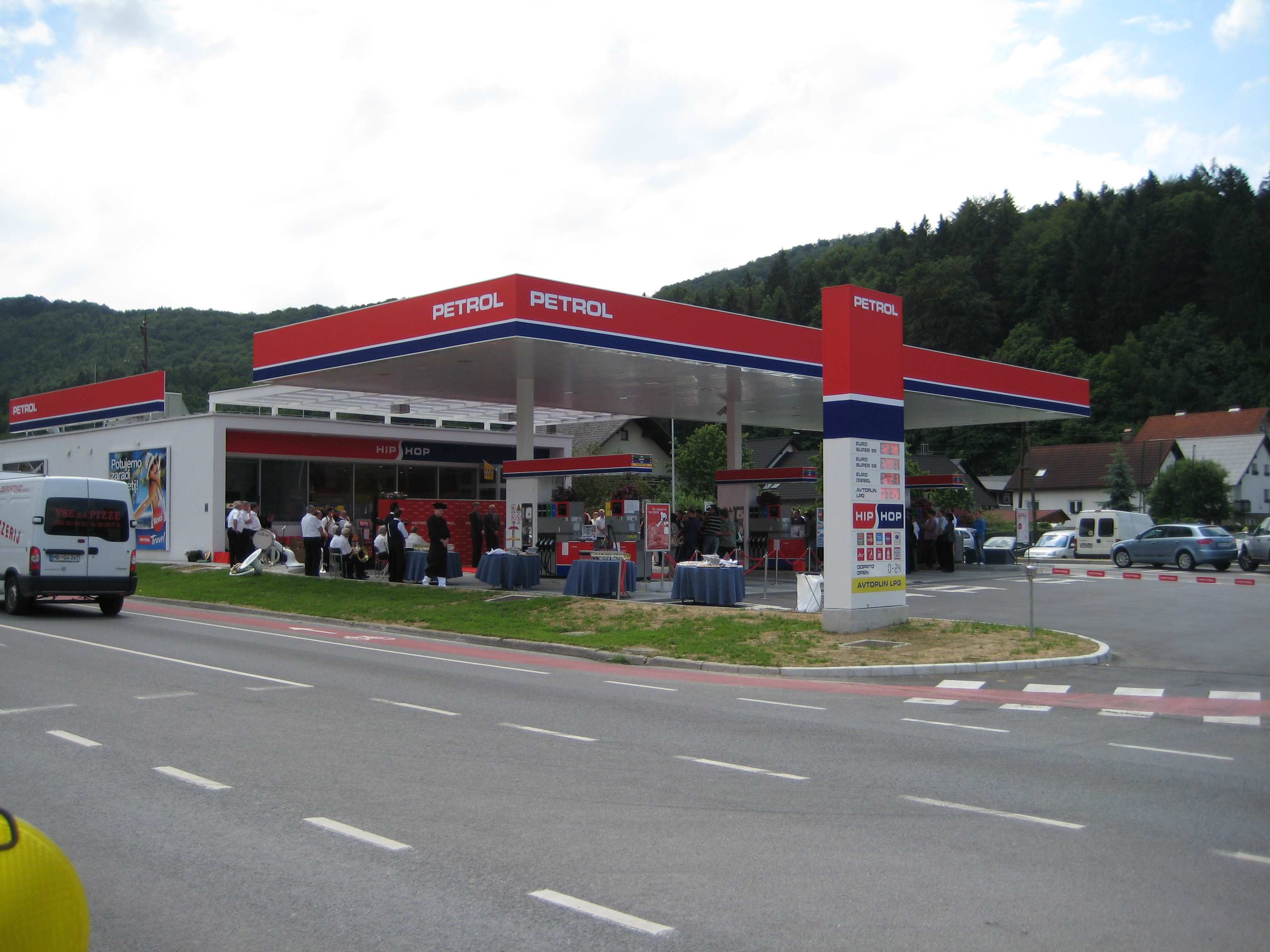 Petrol station opening ceremony