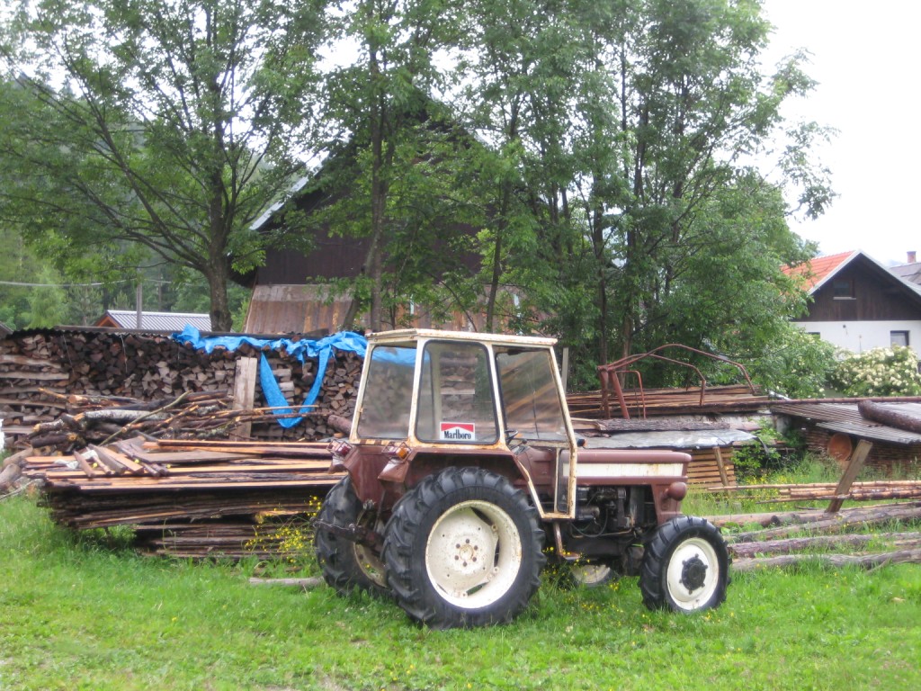 Tractor sponsored by Marlboro