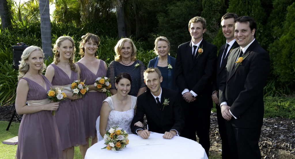 Signing the register