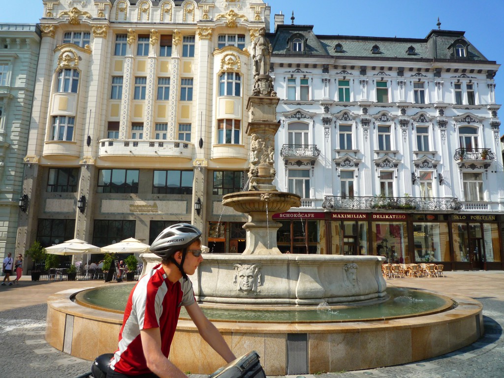 A square in Bratislava