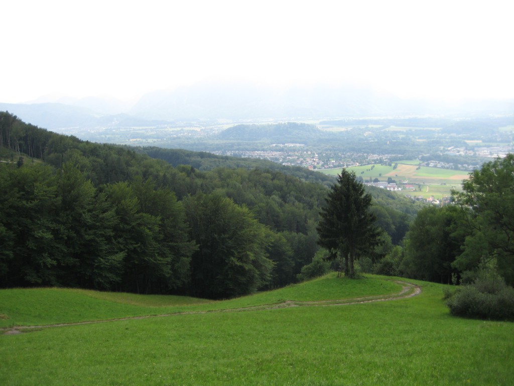 Hill behind camping in Salzburg