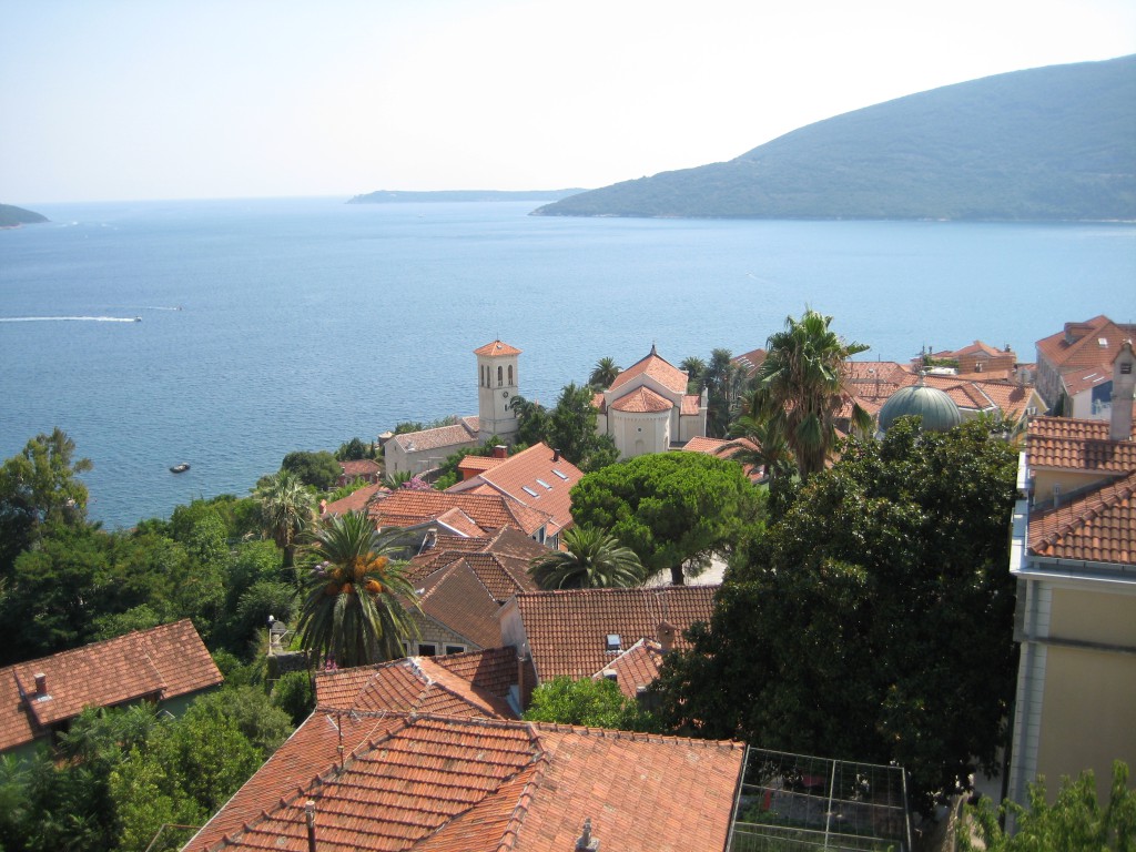 Herceg Novi old town from the fortress