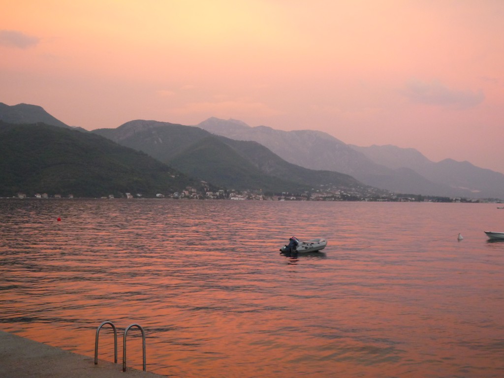 Sunset on the Bay of Kotor