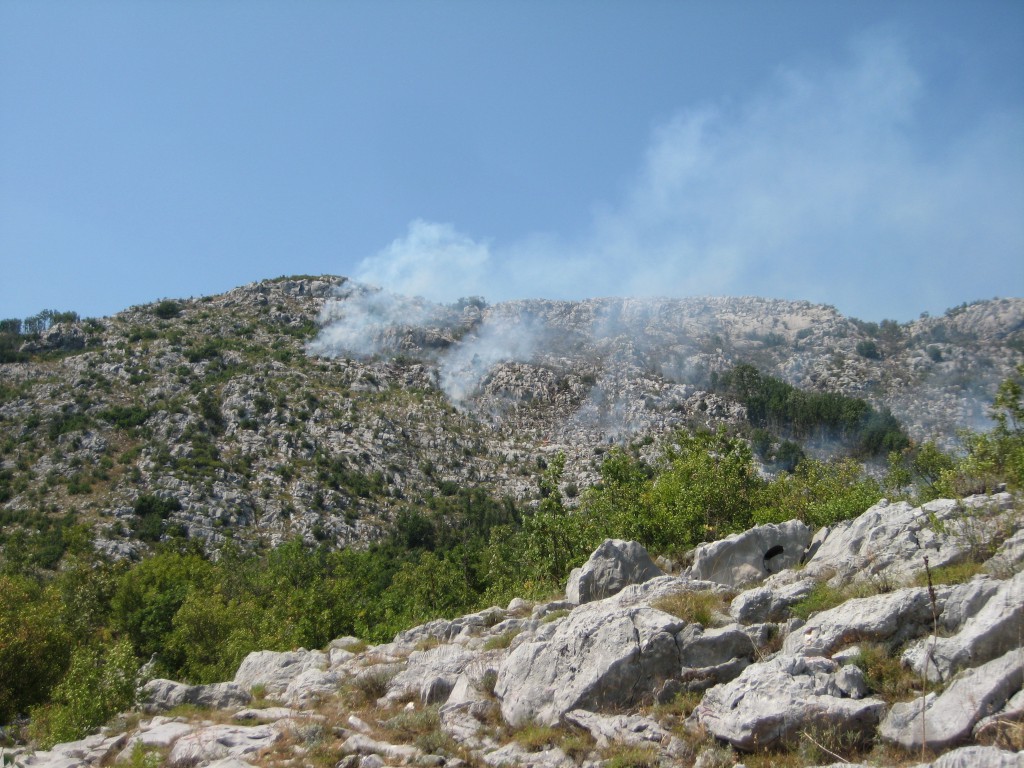 Bushfire in on the mountain, Resna