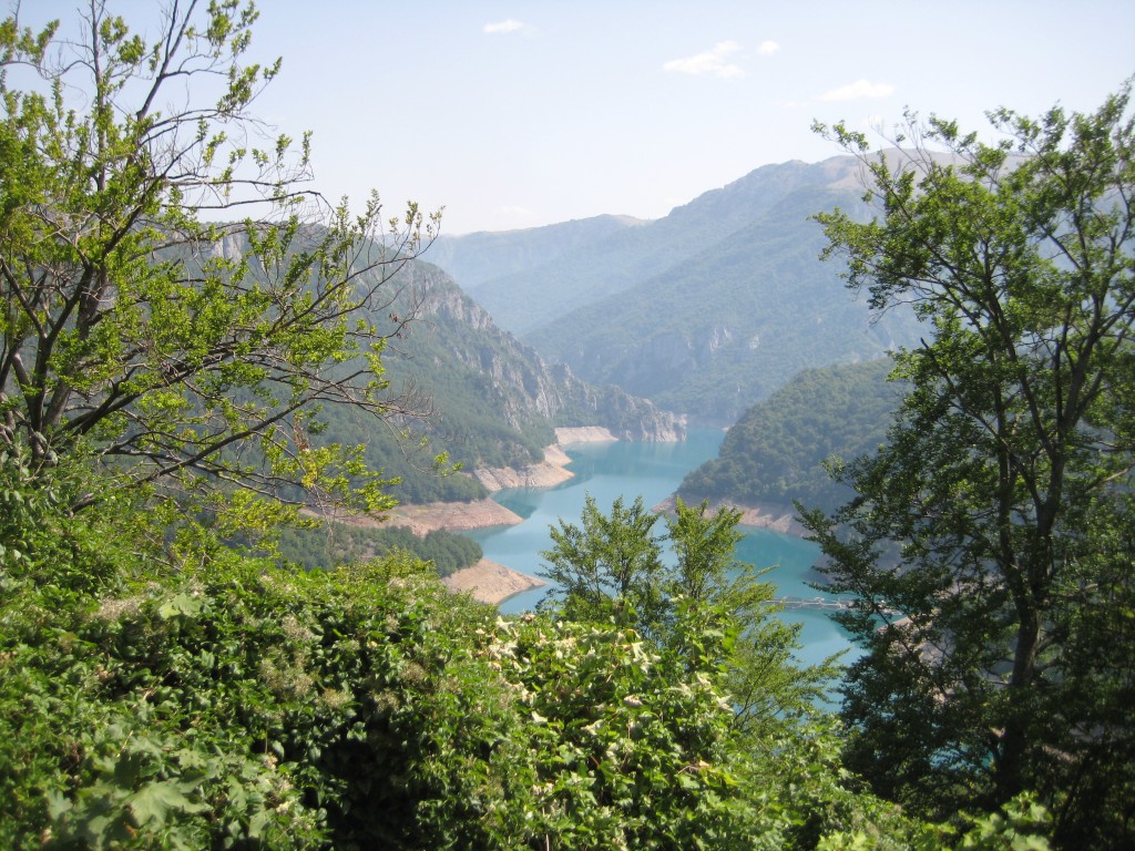 One of several canyons around Plužine