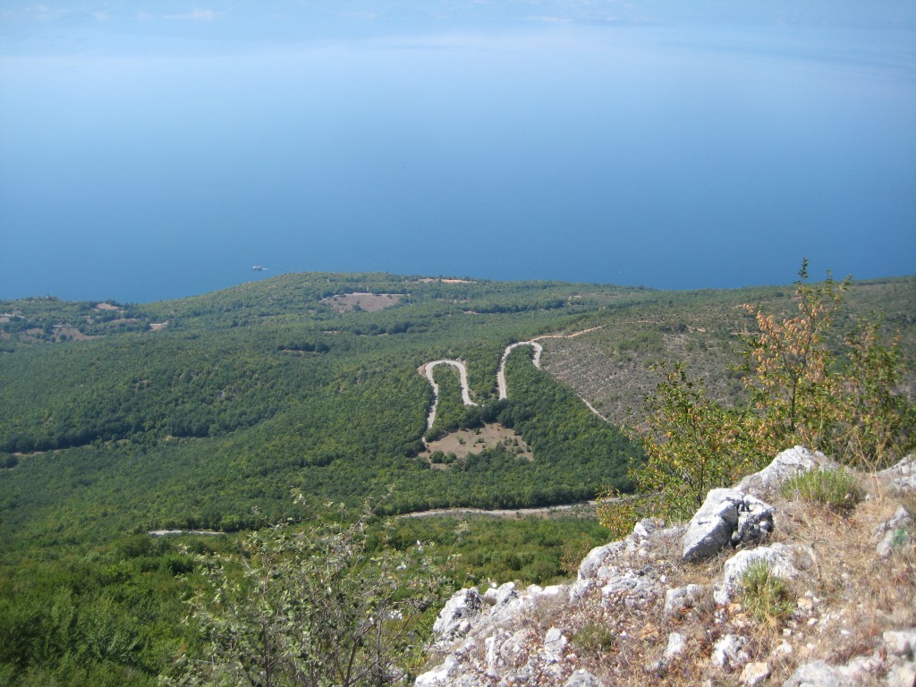 Switchbacks in the road