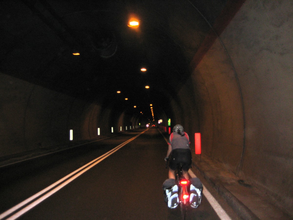 In the tunnel